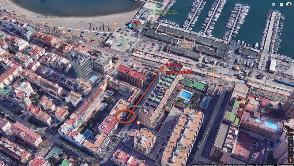 Property building, Bird's eye view, Beach