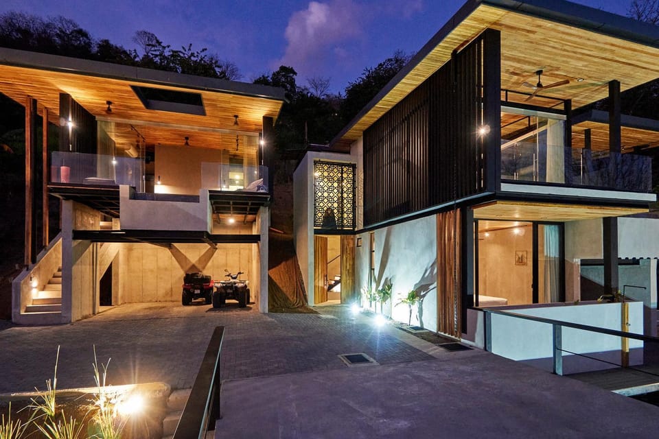 Property building, Patio, Night