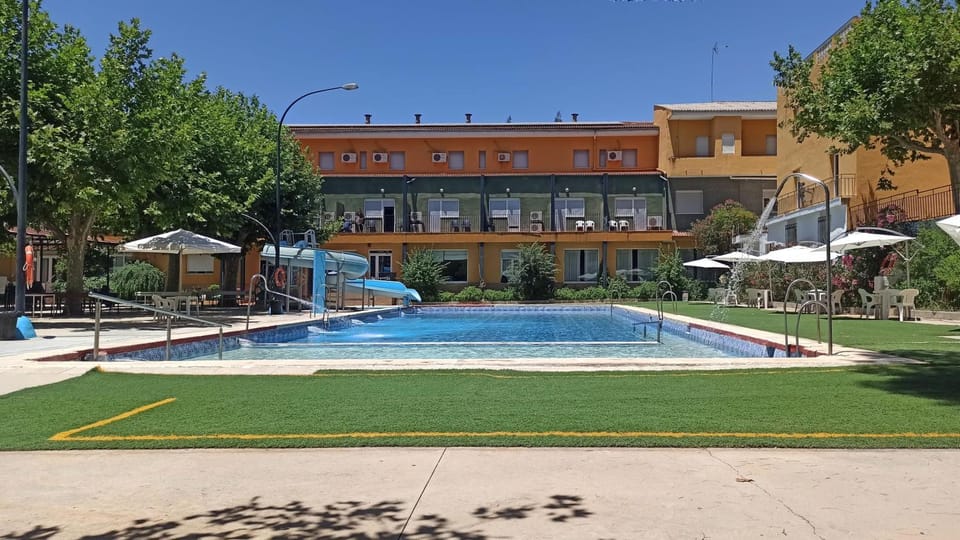 Property building, Pool view, Swimming pool