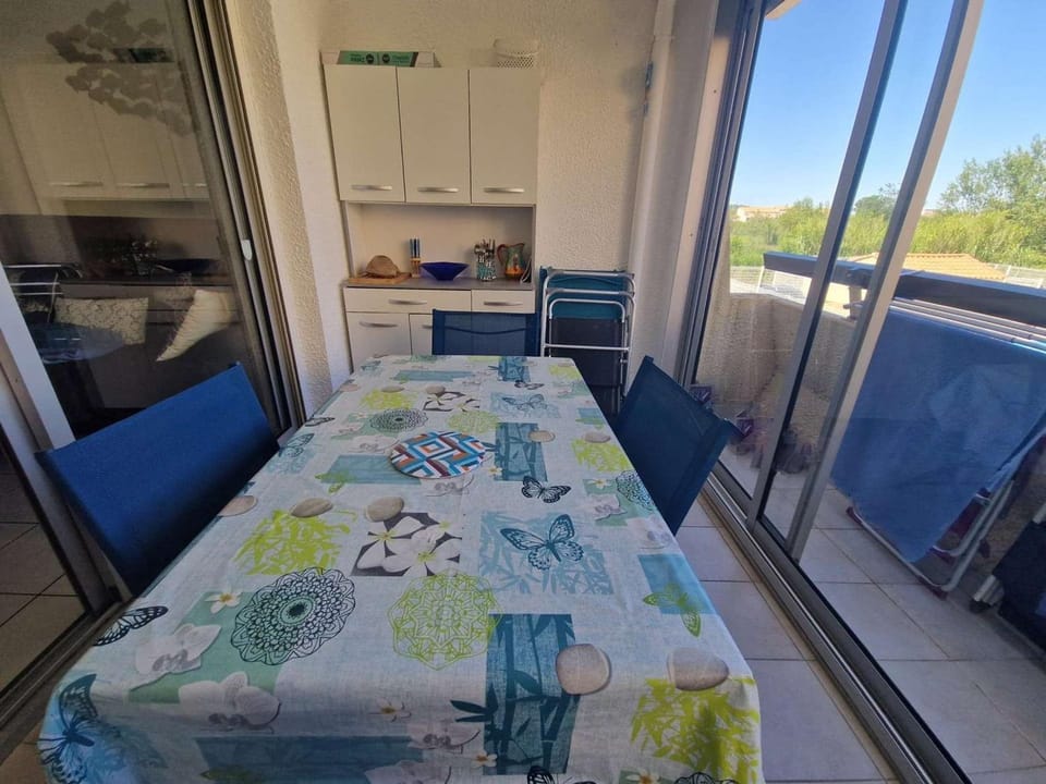 Studio cabine avec piscine et parking à Marseillan - FR-1-326-607 Cabin in Marseillan