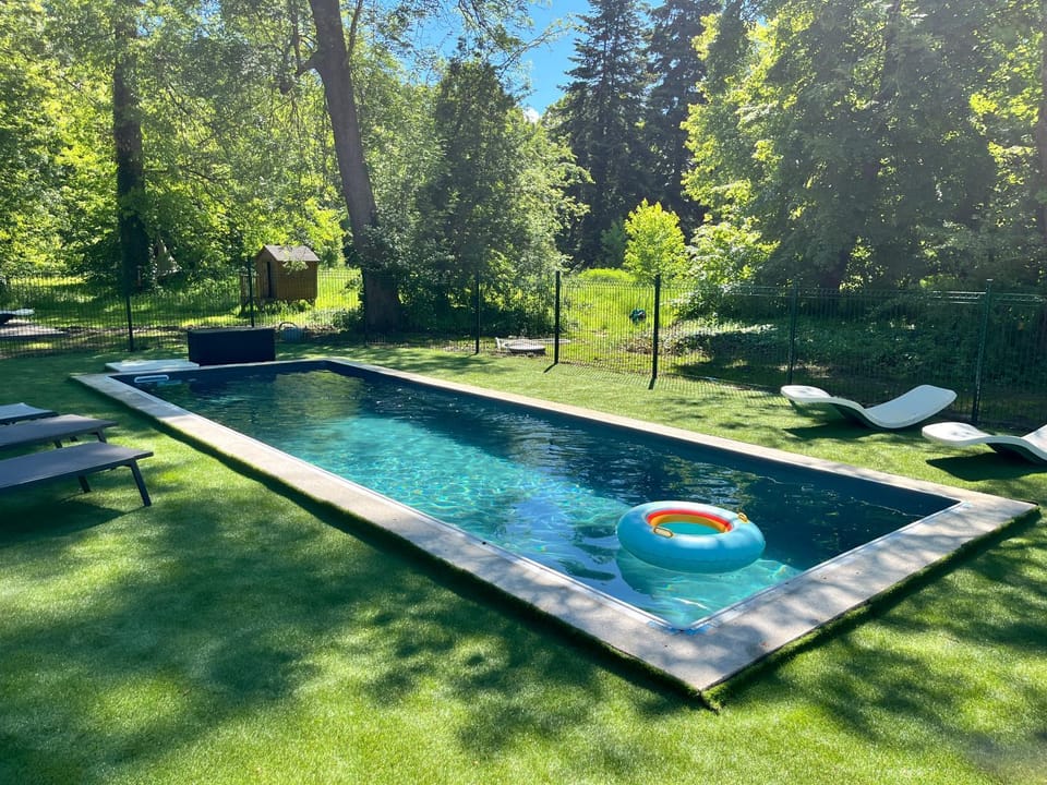 Garden, Swimming pool, sunbed