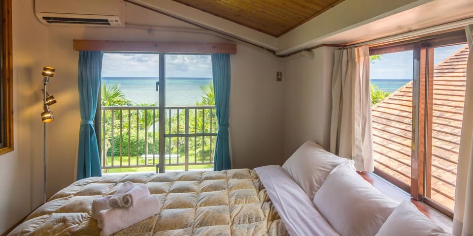 Bed, BBQ facilities, Garden, Balcony/Terrace, Bedroom, Garden view, Sea view, Swimming pool