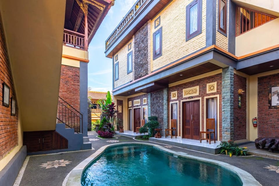 Property building, Patio, Day, Pool view, Swimming pool