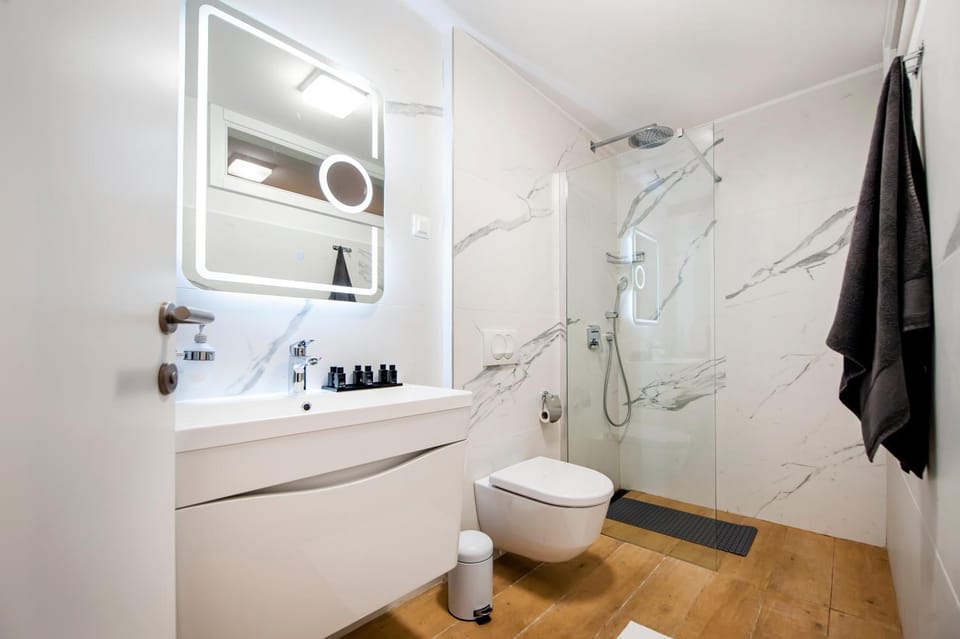 Shower, Toilet, Bathroom, Photo of the whole room