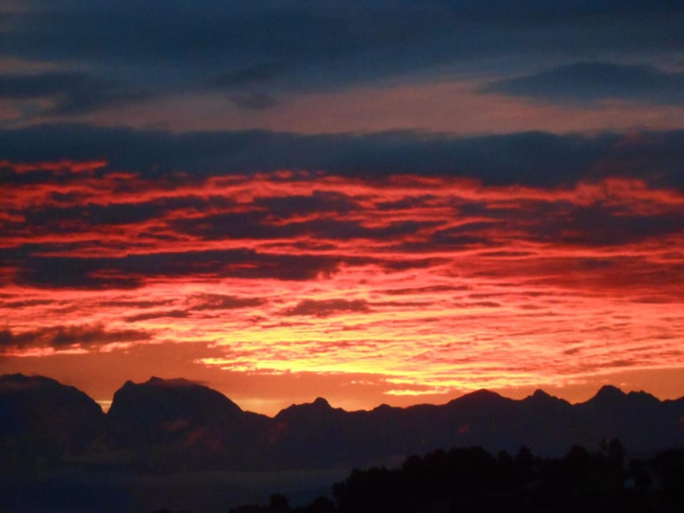 Natural landscape, Mountain view, Sunset