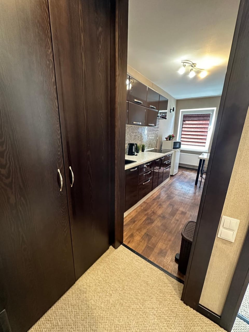 Kitchen or kitchenette, wardrobe