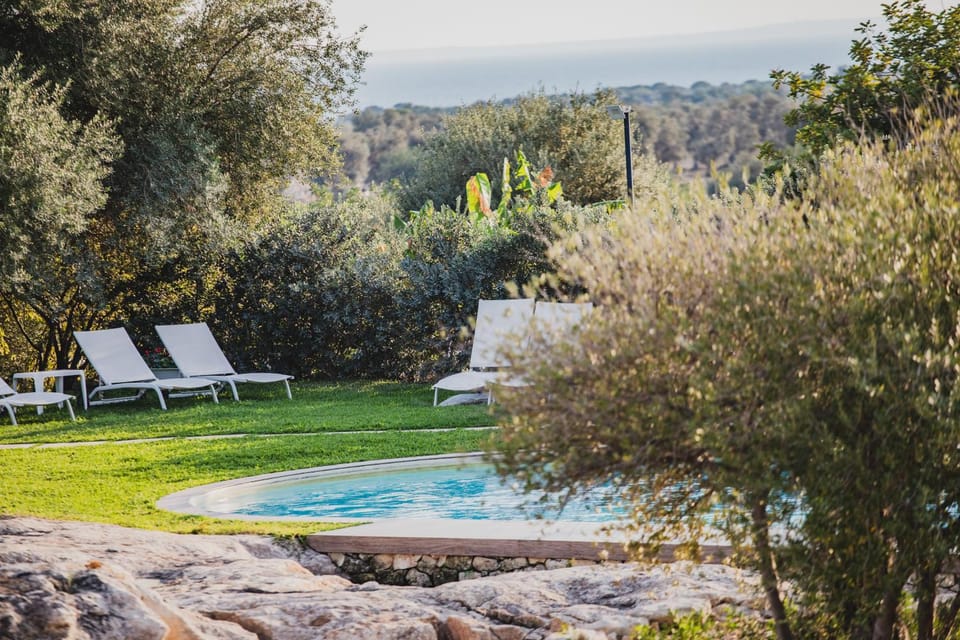 Natural landscape, Garden, Mountain view, Pool view, Swimming pool, sunbed