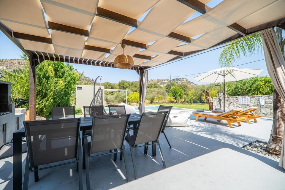 Renaissance Modern Stone House at Vryses - Private pool Country House in Crete