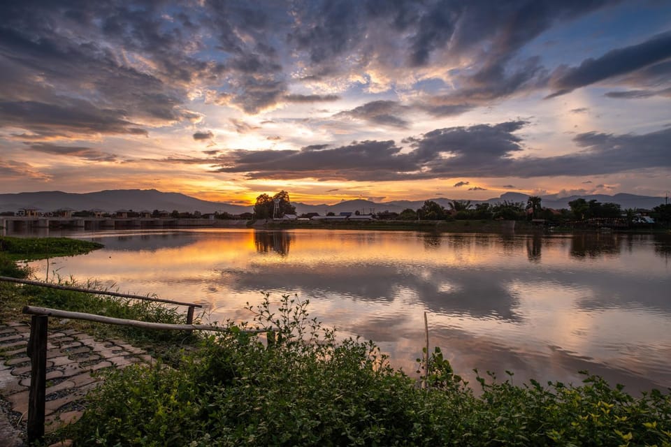Natural landscape, River view, Sunset