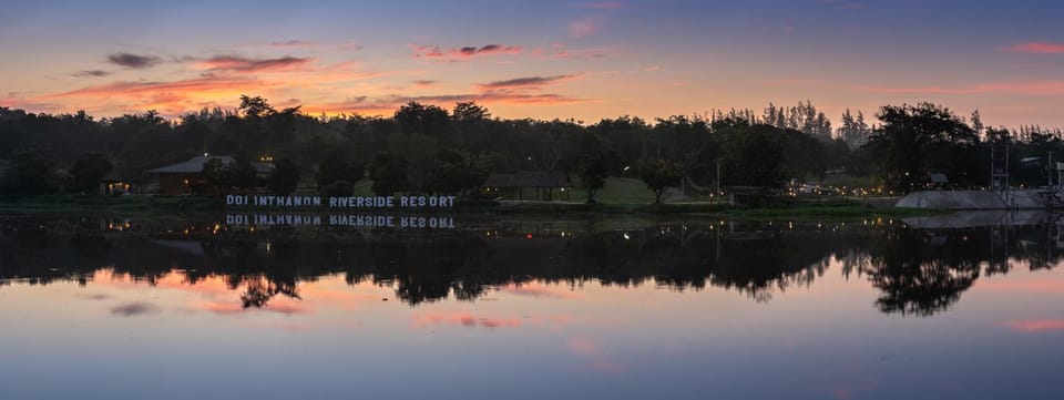 Natural landscape, River view, Sunset