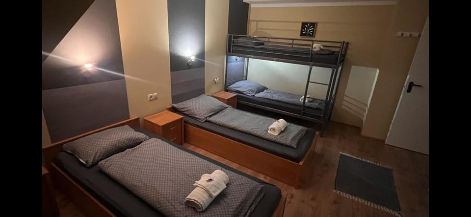 Photo of the whole room, bunk bed