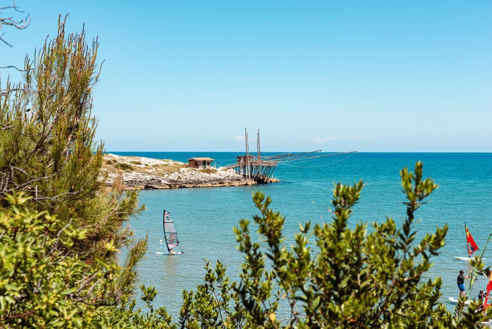 Natural landscape, Windsurfing, Sea view