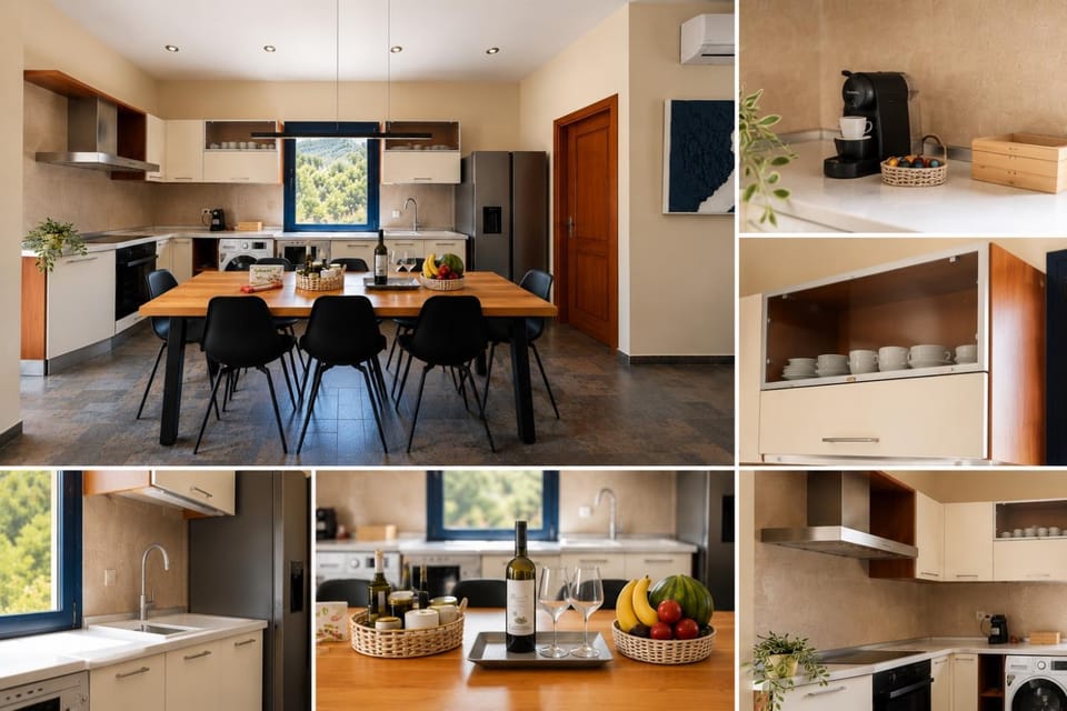 Kitchen or kitchenette, oven, stove