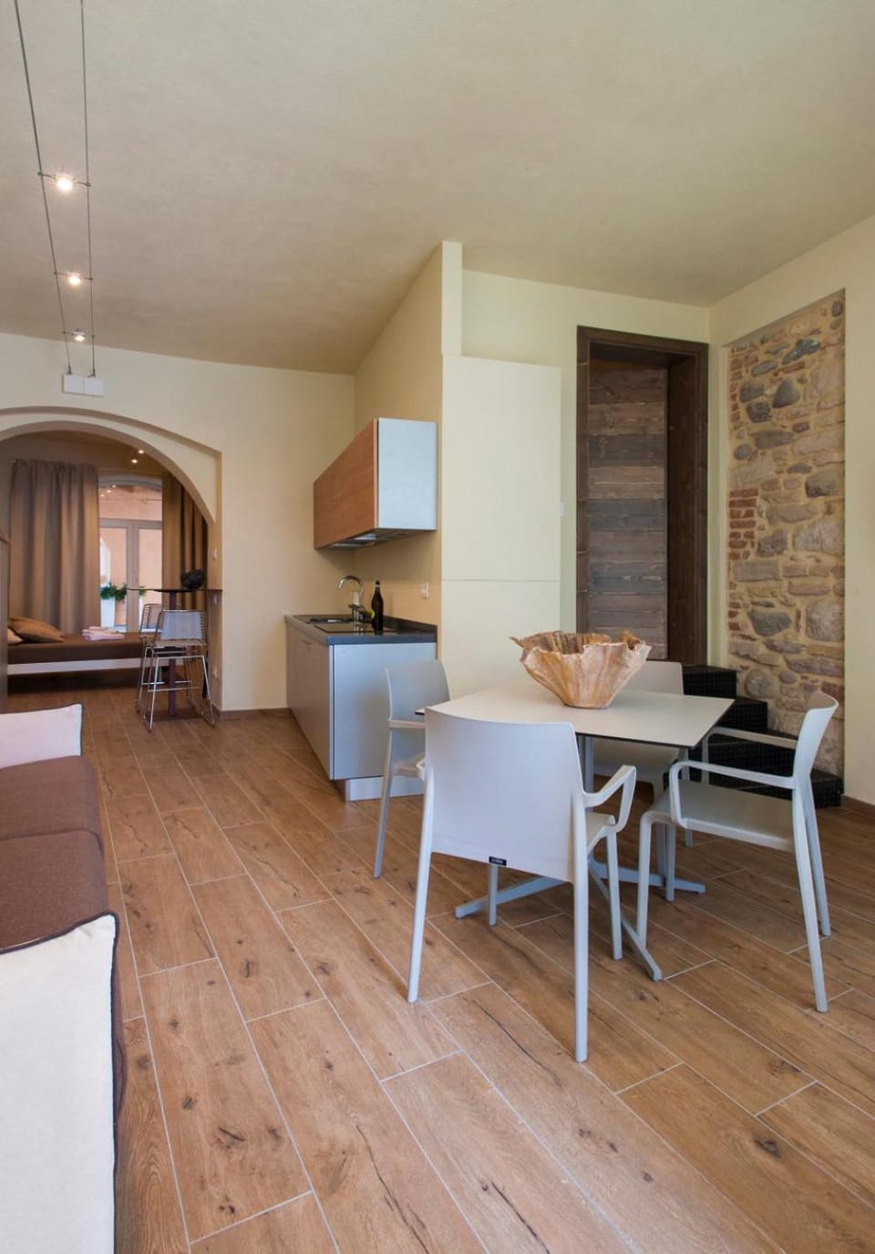 Bathroom, Coffee/tea facilities, Kitchen or kitchenette, Living room, Seating area, Dining area, Bedroom