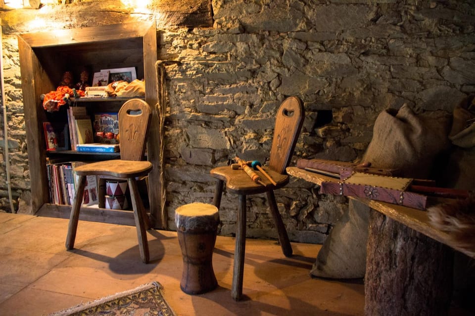 Authentic Knight's Templar Chamber at Chateau Le Mur House in Brittany