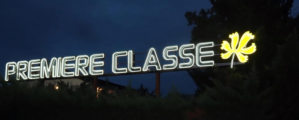Property logo or sign, Property logo or sign, Sunset