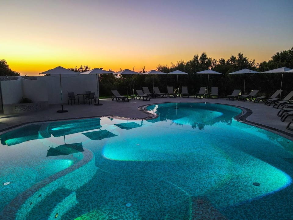 Pool view, Swimming pool, Sunrise, Sunset