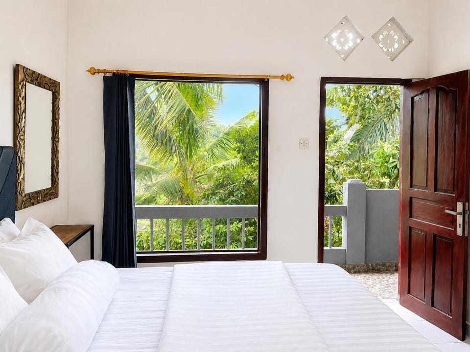 Bed, Natural landscape, Garden, View (from property/room), Balcony/Terrace, Bedroom, Garden view