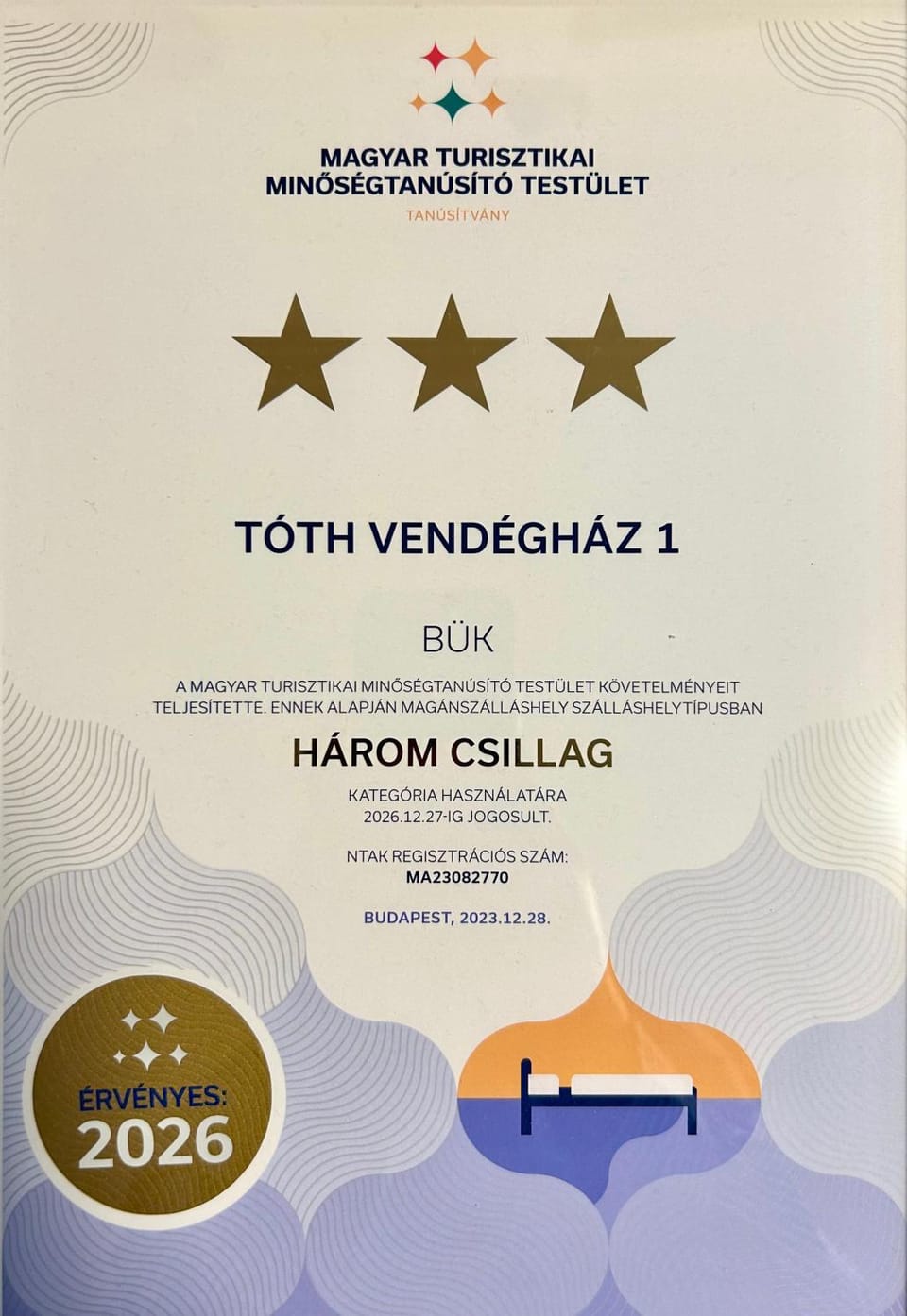 Certificate/Award