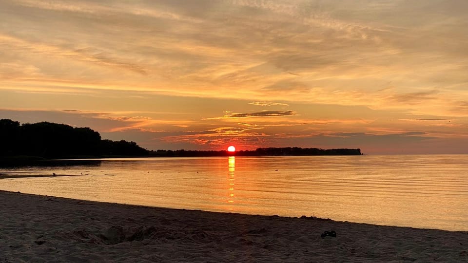 Nearby landmark, Natural landscape, Sunset