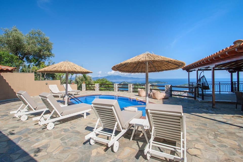 Natural landscape, Pool view, Sea view, Swimming pool, sunbed