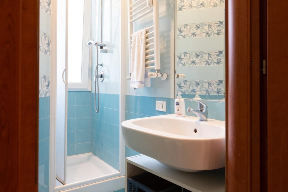 Shower, Toilet, Bathroom, bidet, hair dryier, internet, towels, air conditioner