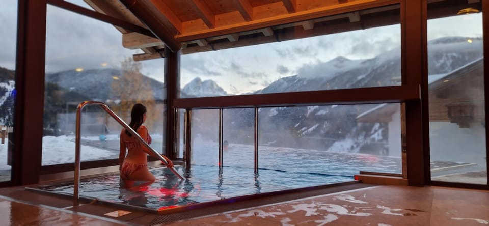 Winter, Pool view, Swimming pool