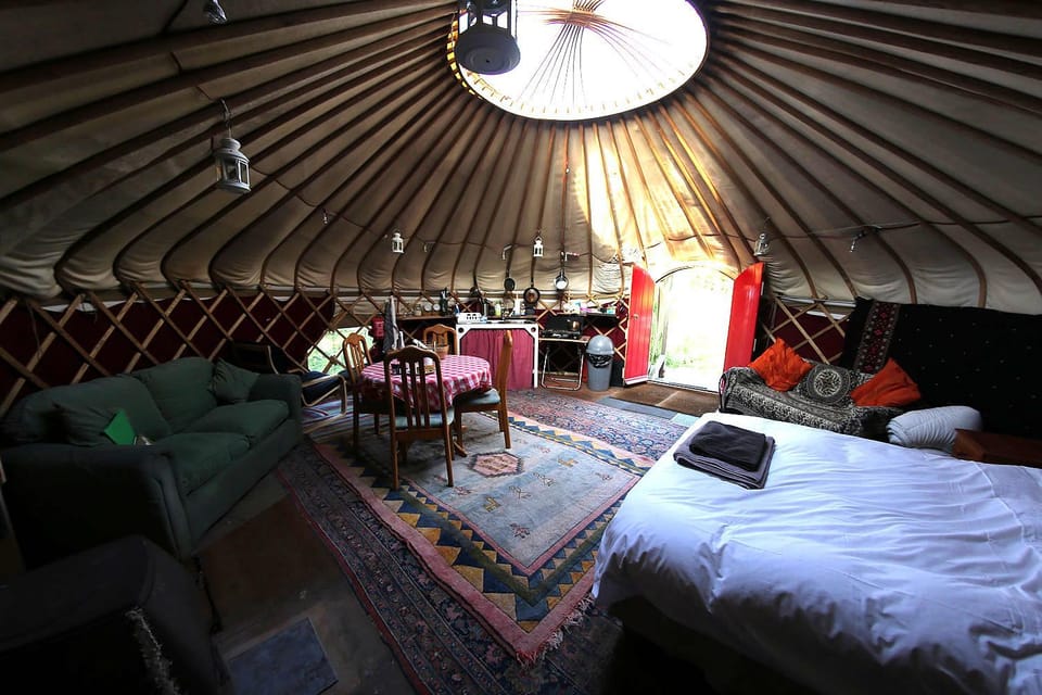 Yurt luxury + Bathhouse Luxury tent in West Devon District