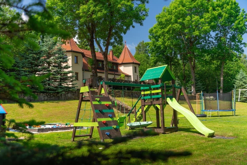 Spring, Day, Natural landscape, Children play ground, Garden, Garden view