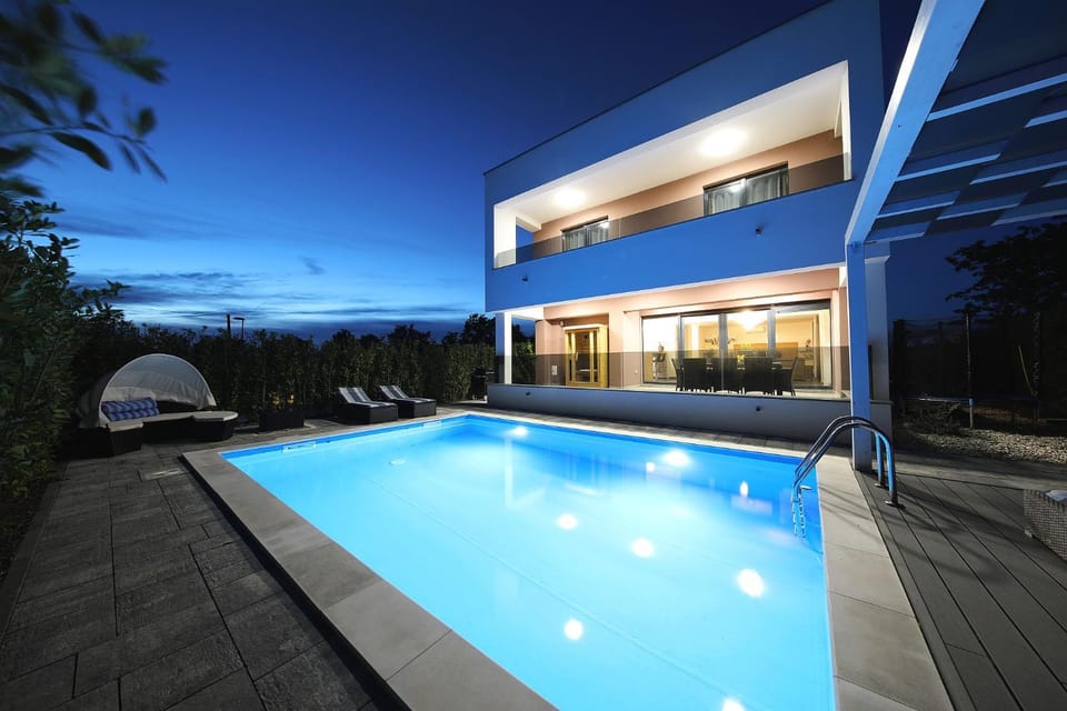 Property building, Sunset