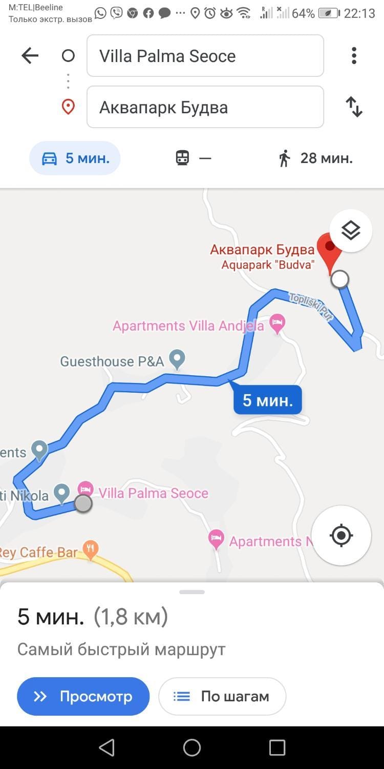 Villa Palma Ceoce Apartment in Budva Municipality
