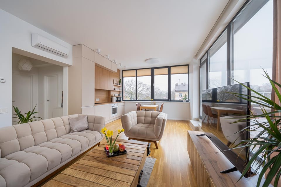 1-bedroom penthouse with underground parking Apartment in Riga