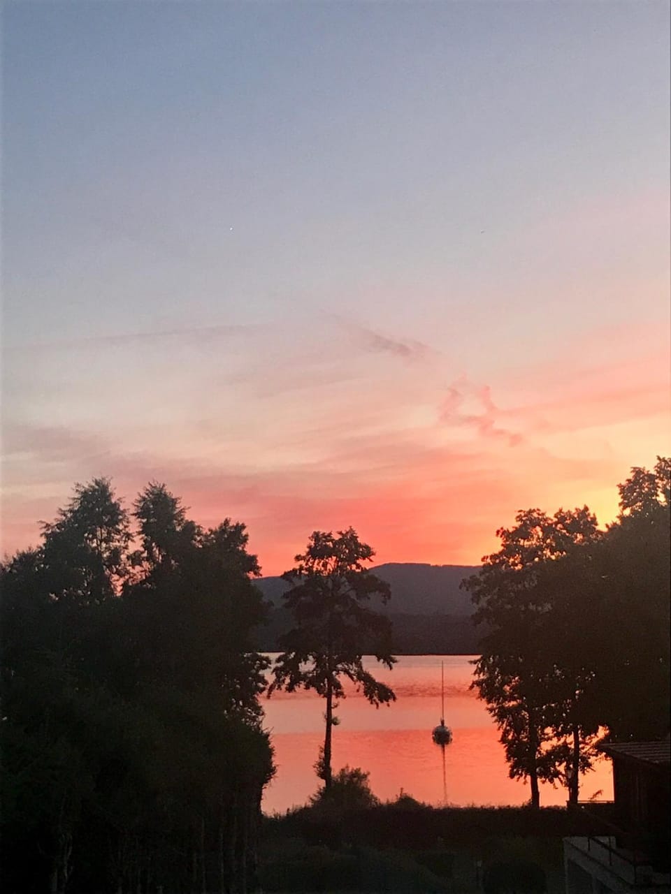 Lake view, Sunset