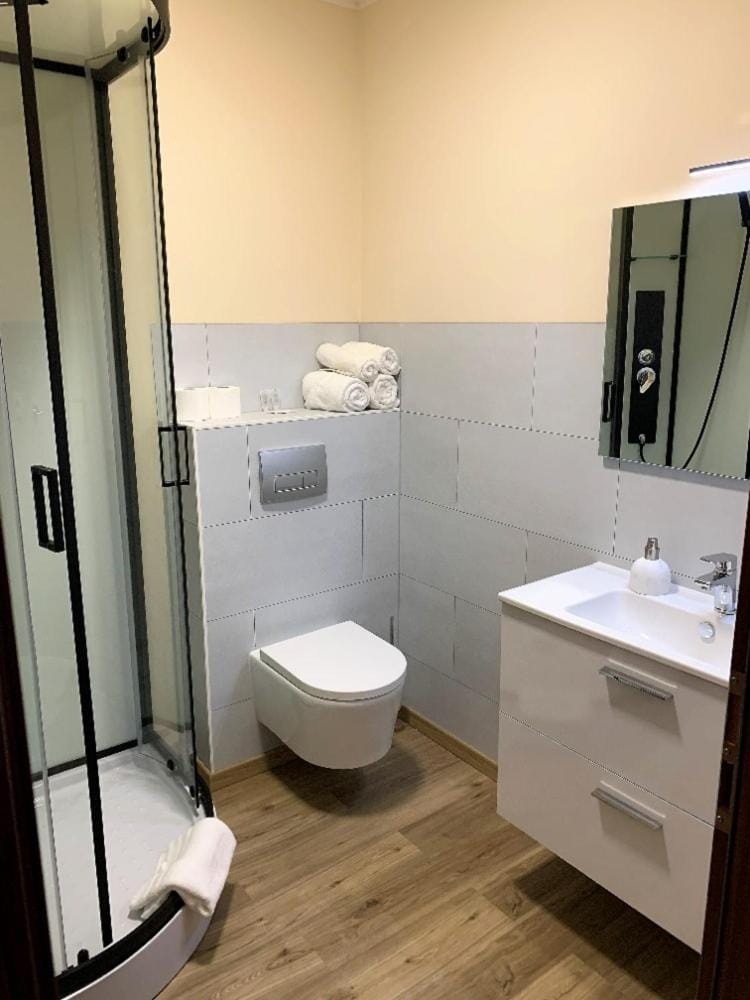 Shower, Toilet, Bathroom, towels