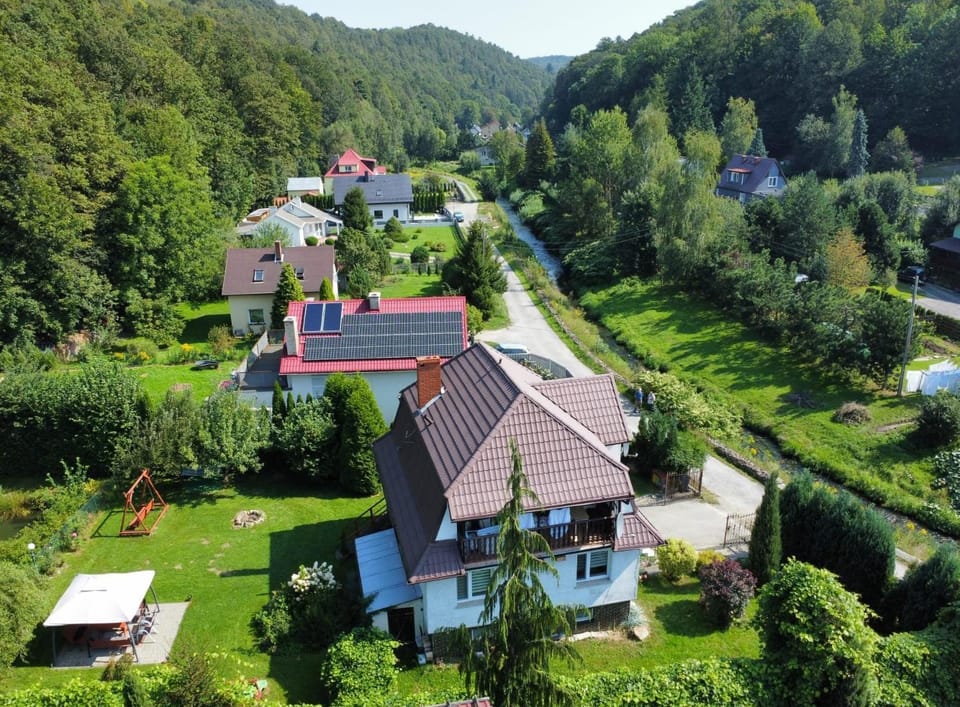 Spring, Bird's eye view, Mountain view