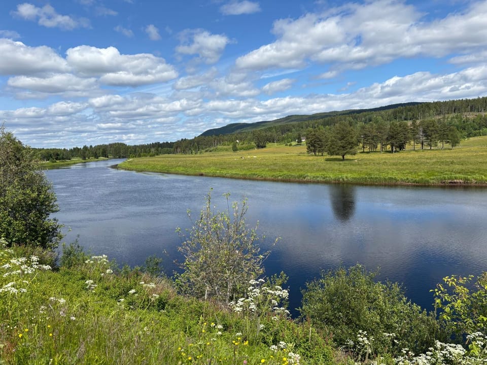 Natural landscape, Mountain view, River view
