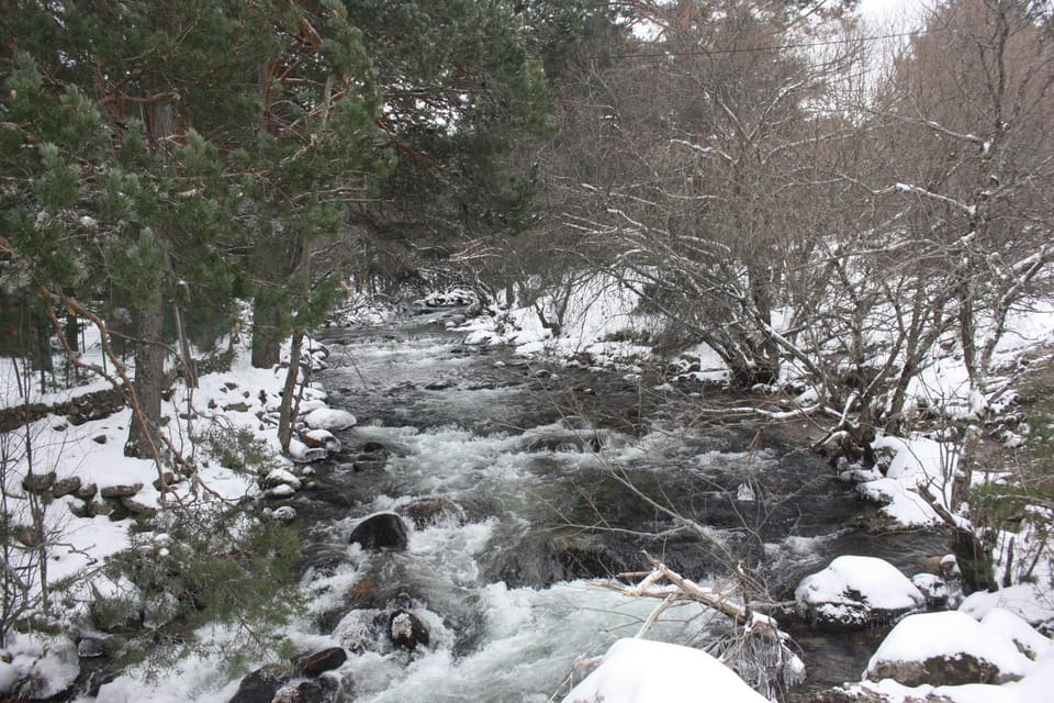 Winter, Hiking, Mountain view