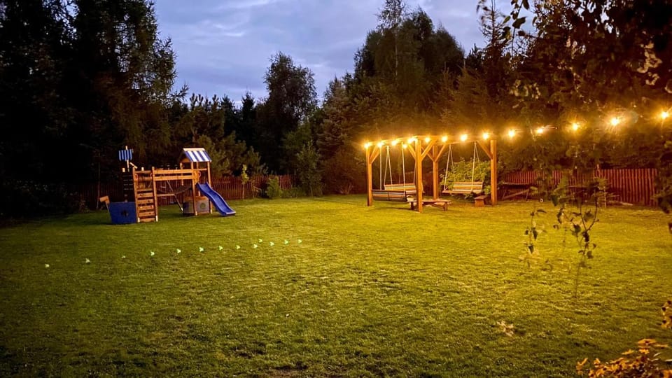 Night, BBQ facilities, Children play ground