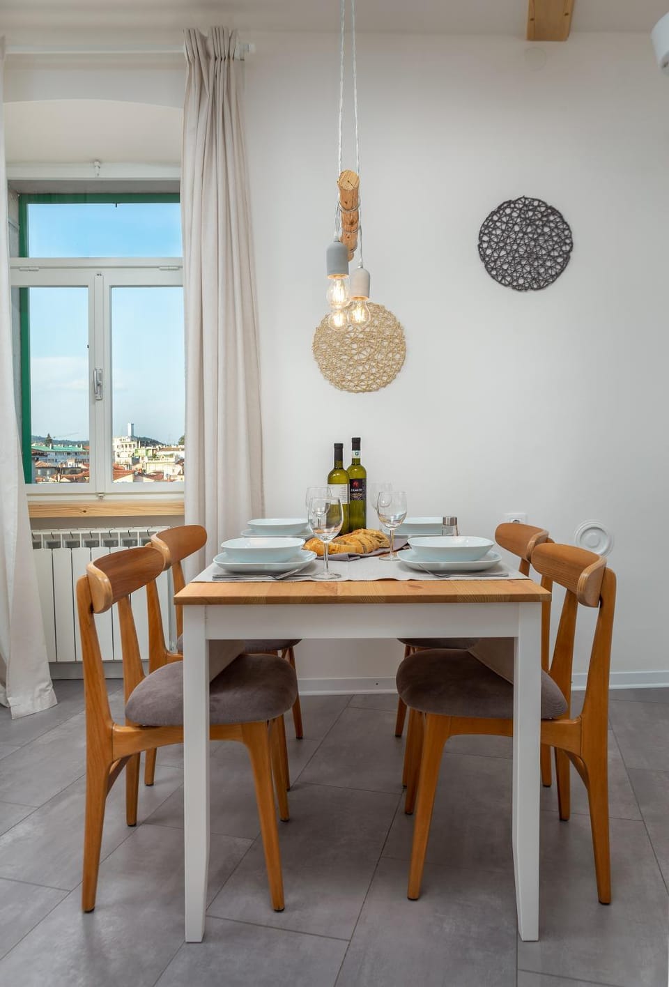 View (from property/room), Living room, Dining area, City view, Quiet street view