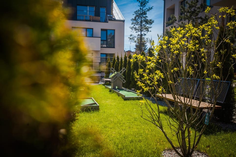 Day, Garden, Minigolf, Garden view
