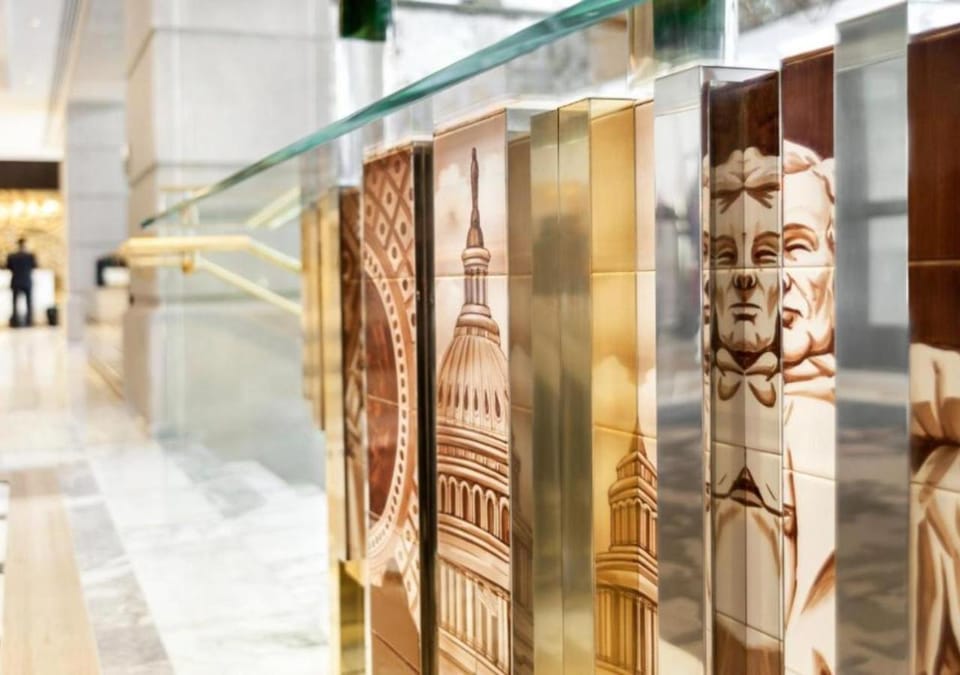 Lobby or reception, Decorative detail