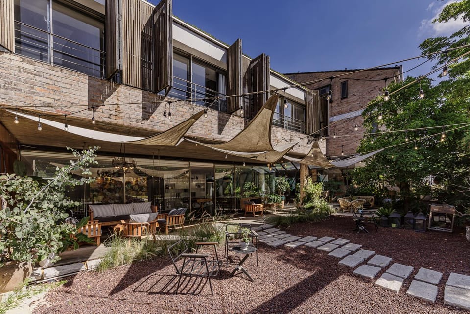 Property building, Garden view