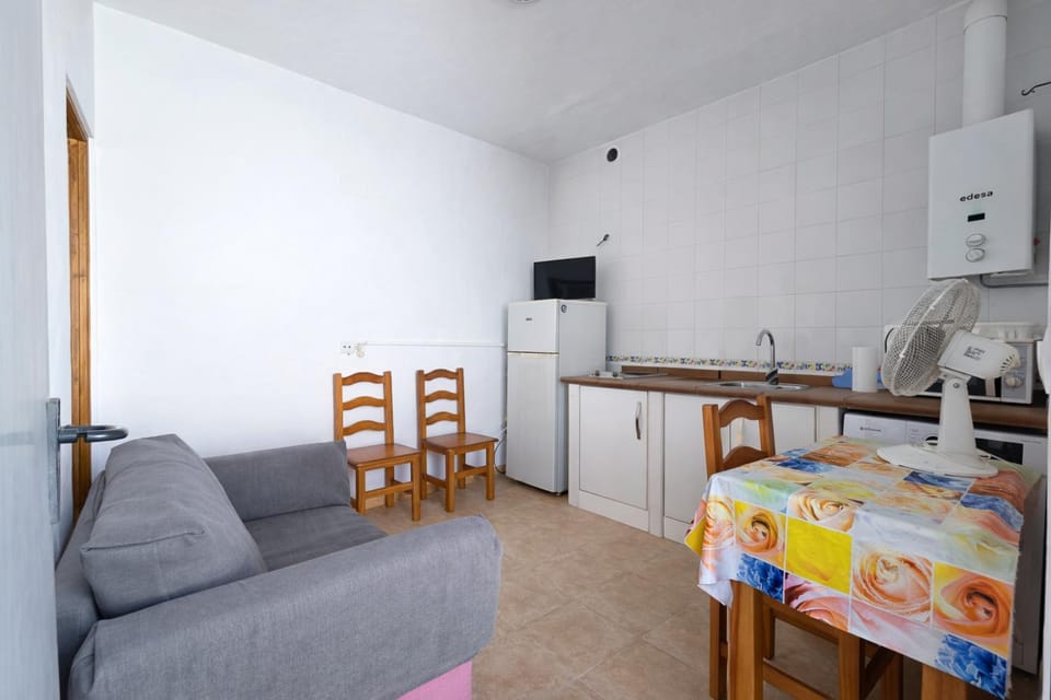 Living room, kitchen