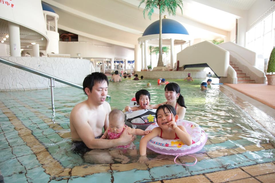 People, Aqua park, group of guests, Family