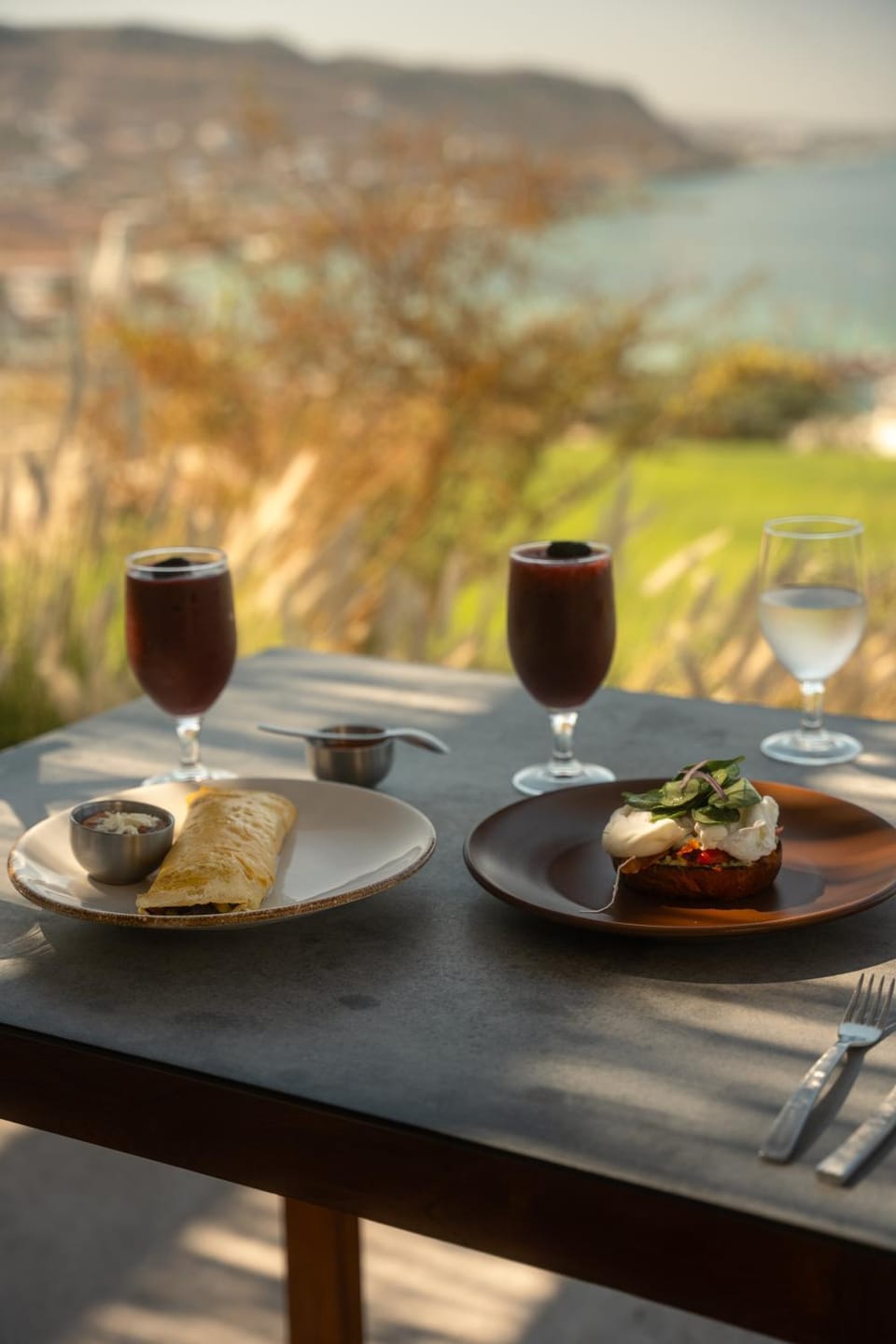 Food and drinks, Food, Sea view, Drinks