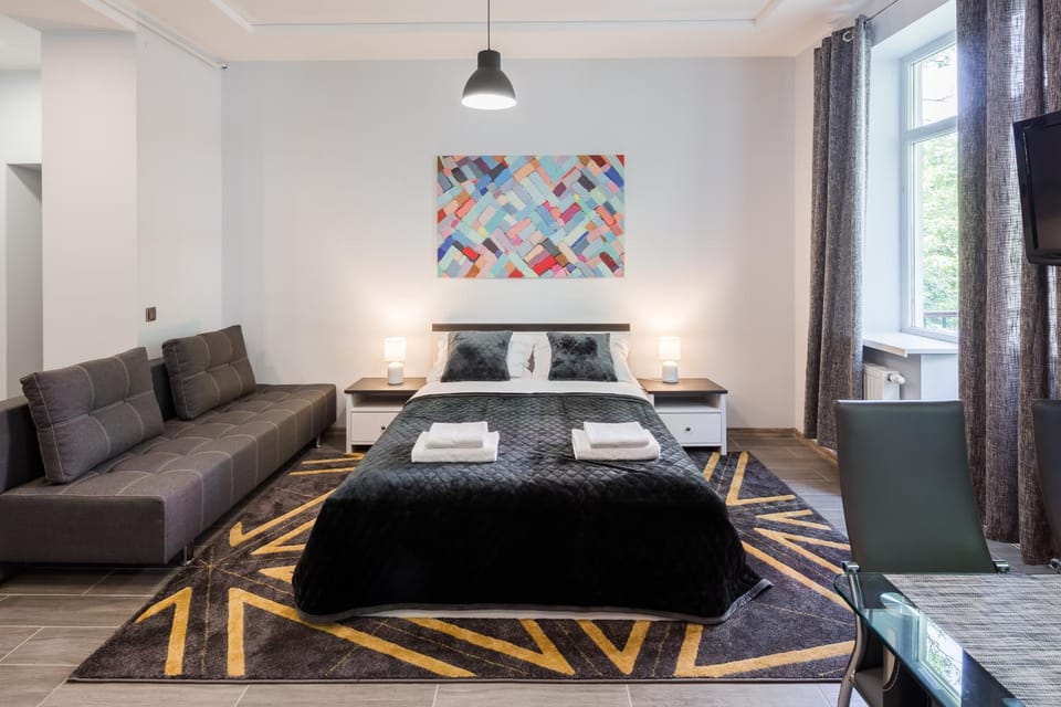 New Studio with balcony Apartment in Lviv