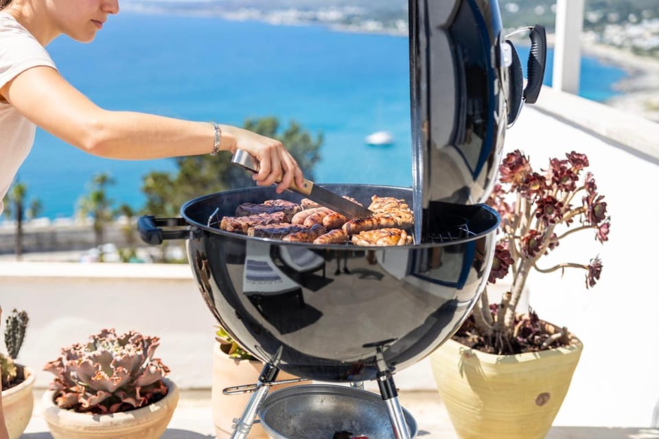 Day, BBQ facilities, Balcony/Terrace, Food, Sea view