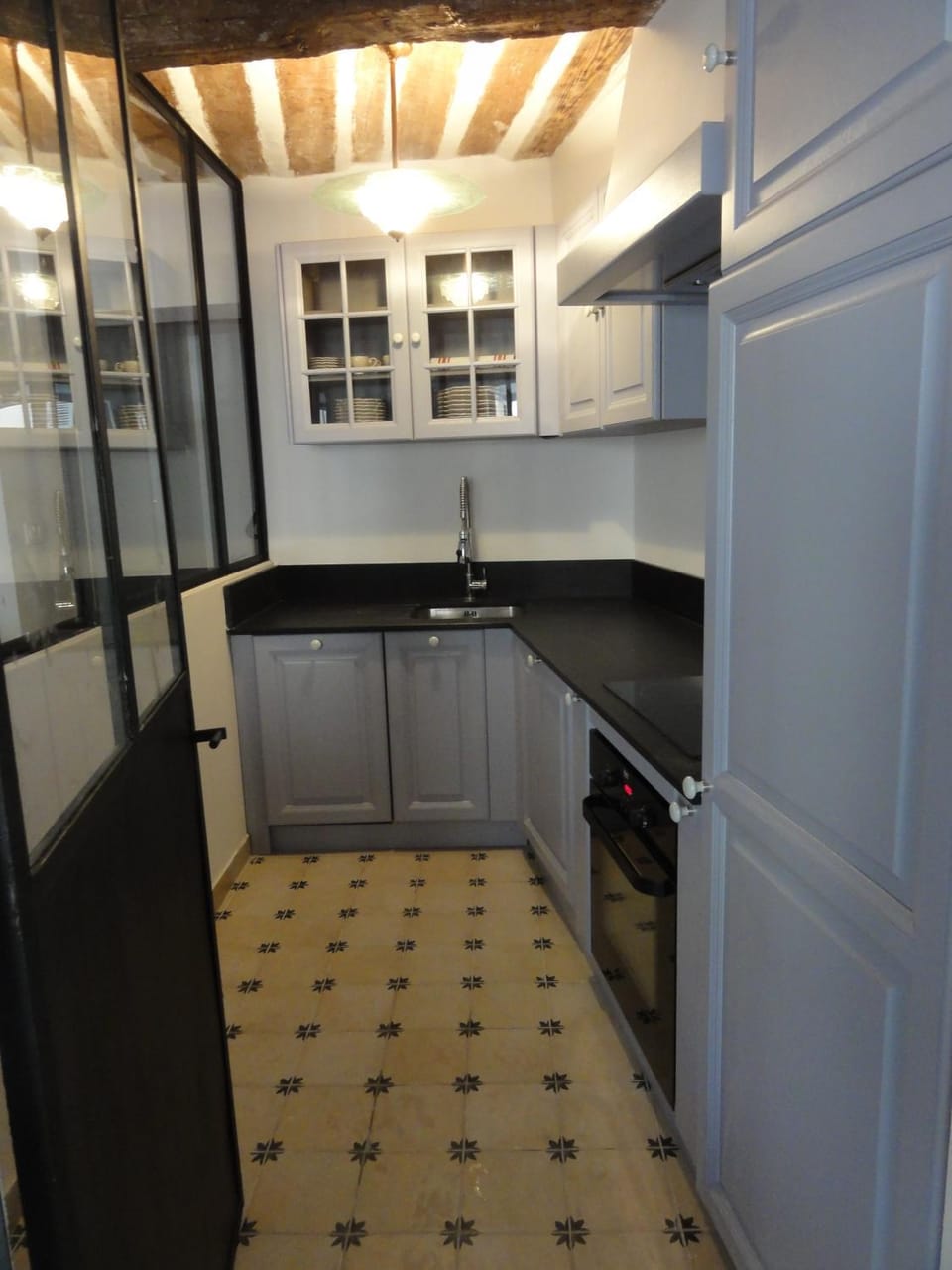 Kitchen or kitchenette, bunk bed