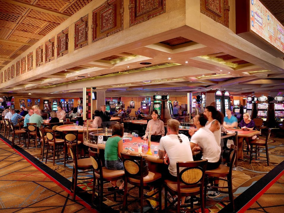 Casino, group of guests
