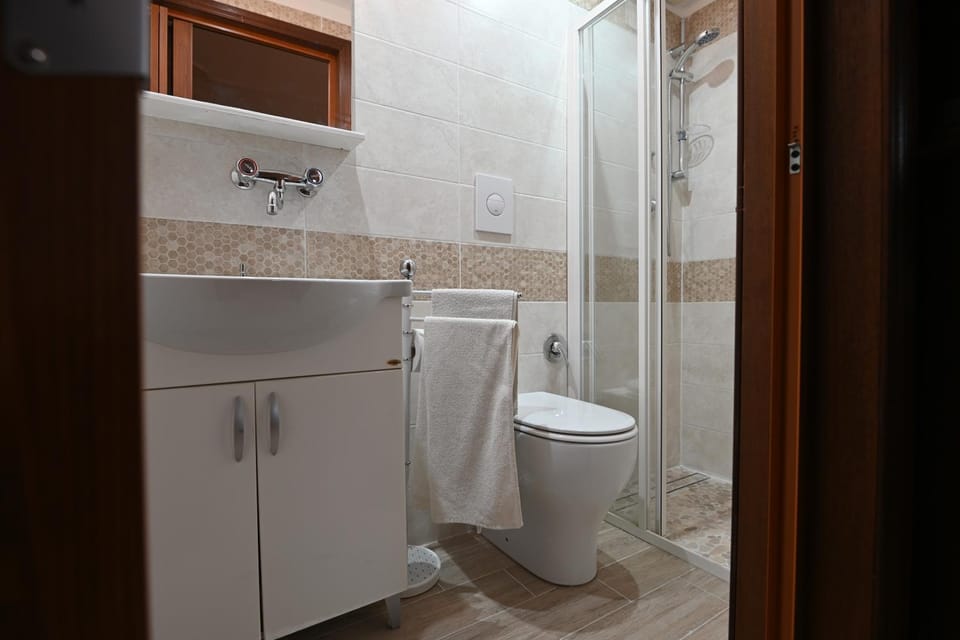 Shower, Toilet, Bathroom, towels